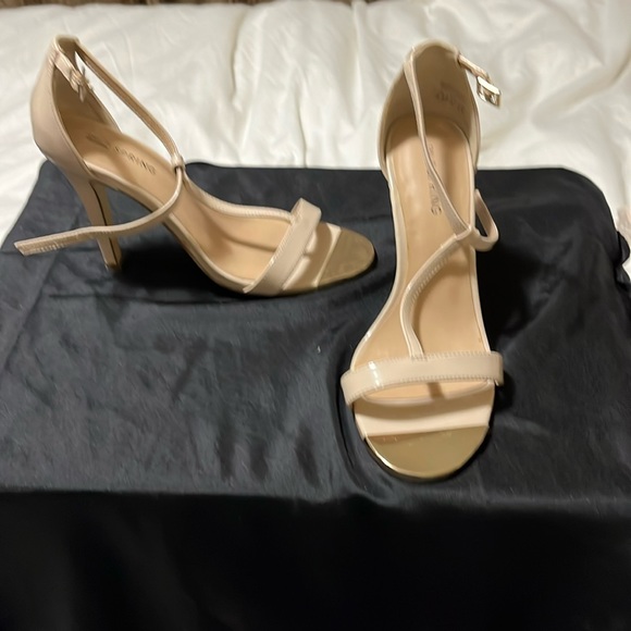 Call It Spring Shoes - Paten beige sandal shoes